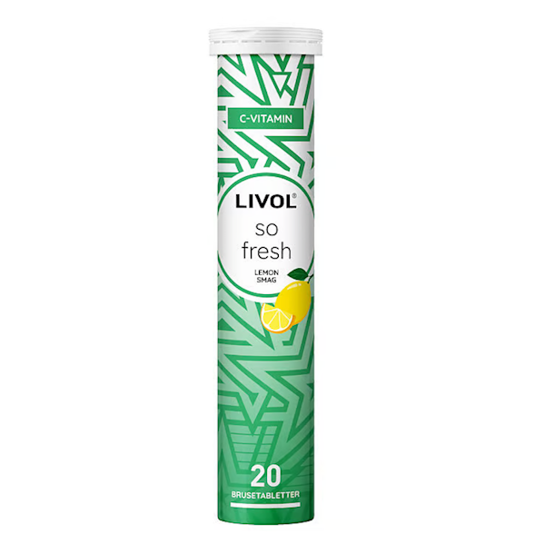 Livol So Fresh C-Vitamin Lemonsmag 20 Brusetabletter