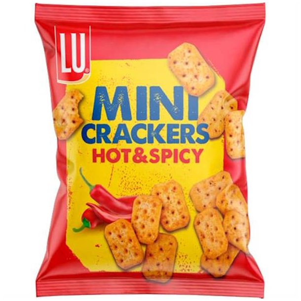 Lu Mini Crackers Hot &amp; Spicy 75,5g