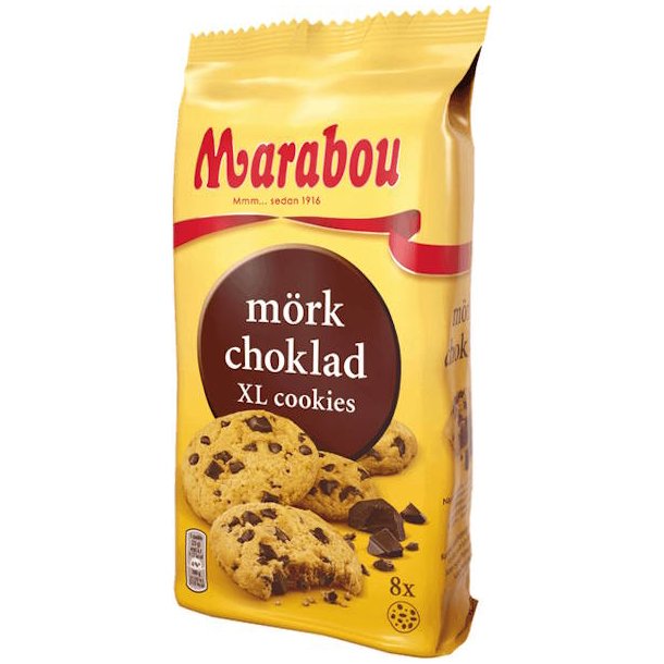Marabou XL Cookies Mrk Chokolade 184 g
