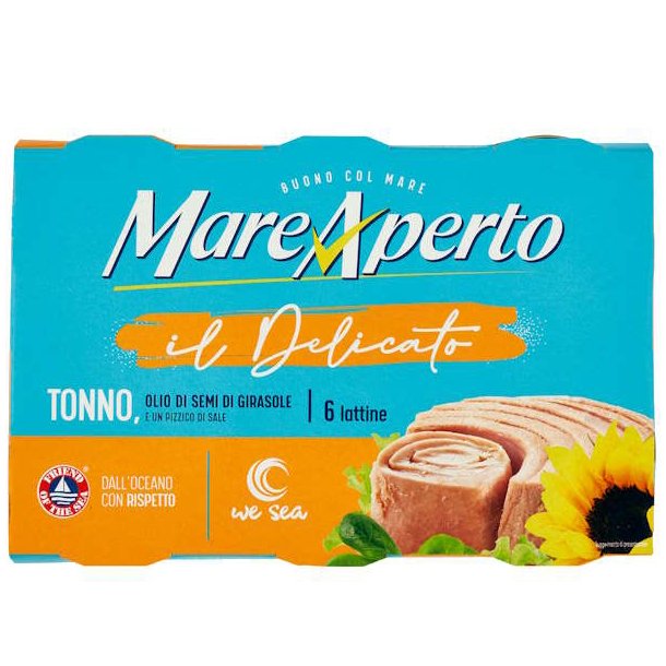 Mare Aperto Tun i Solsikkeolie 6x70 g