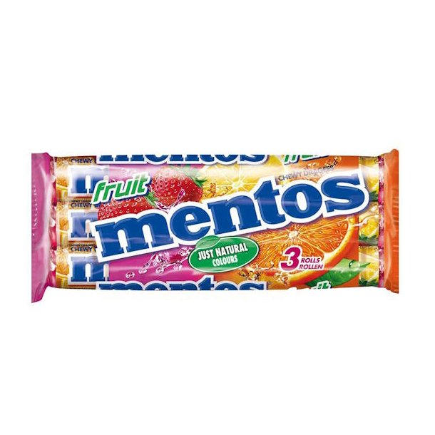 Mentos Fruit 3-Pak
