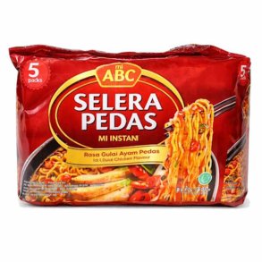 Mi ABC Instant Noodles Hot Gulai Chicken Smag 5x70 g