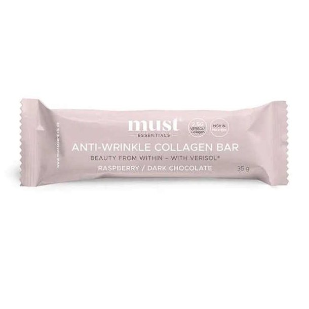 Must Anti Wrinkle Colagen Bar Raspberry &amp; Dark Chocolate 24x35 g