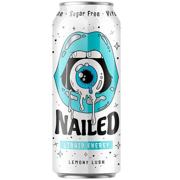 Nailed Energy Lemon Lush Sukkerfri 0,5l + Pant