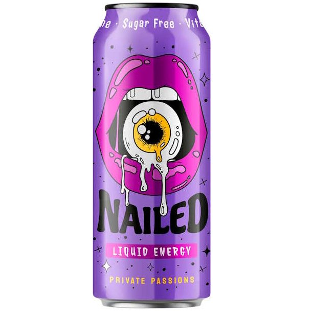 Nailed Energy Private Passion Sukkerfri 0,5l + Pant