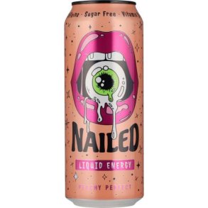 Nailed Energy Peach Perfect Sukkerfri 0,5l + Pant