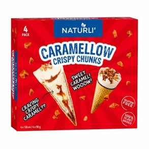 Naturli' Caramellow Crispy Chunks 4x90g