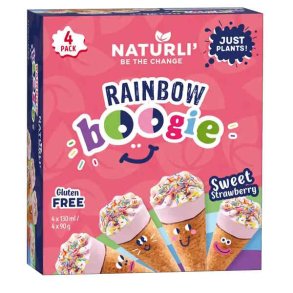 Naturli' Rainbow Boogie Strawberry 4x90g