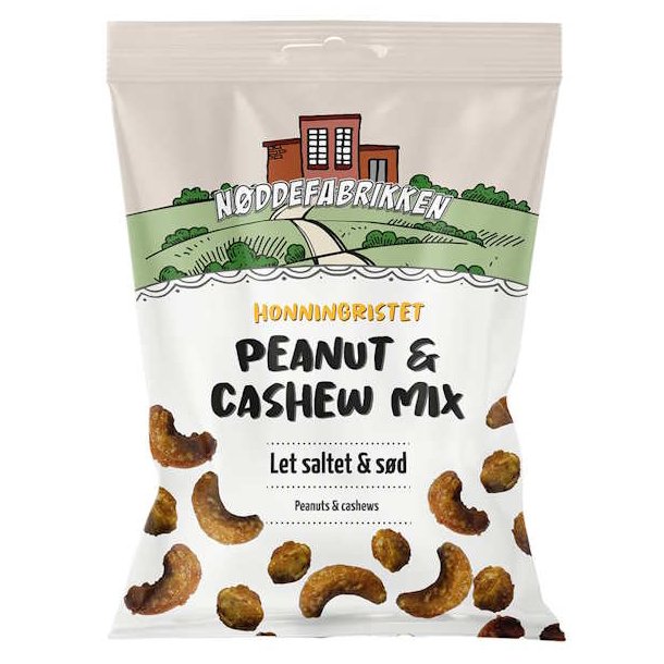 Nddefabrikken Honningristet Peanut &amp; Cashew Mix 40 g