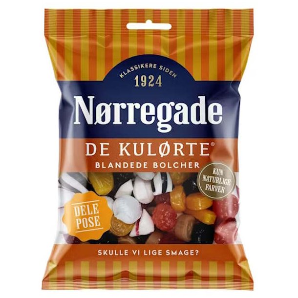Nrregade De Blandede Kulrte Bolcher 160 g
