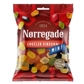 N�rregade Engelsk Vingummi Mini 130g