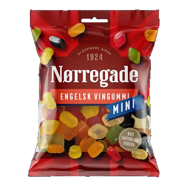 N�rregade Engelsk Vingummi Mini 130g