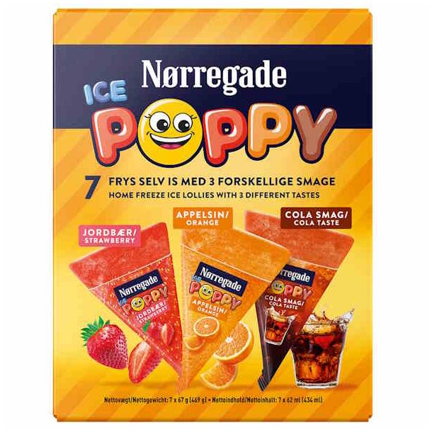 N�rregade Ice Poppy 7 stk. 469 g