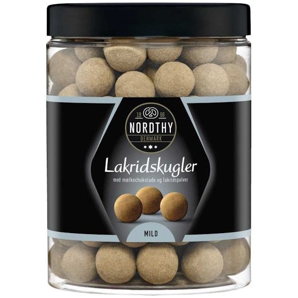 Nordthy Lakridskugler Mild 600 g
