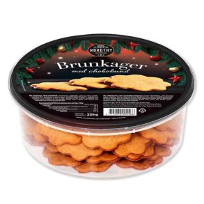 Nordthy Brunkager med Chokoladebund 225g