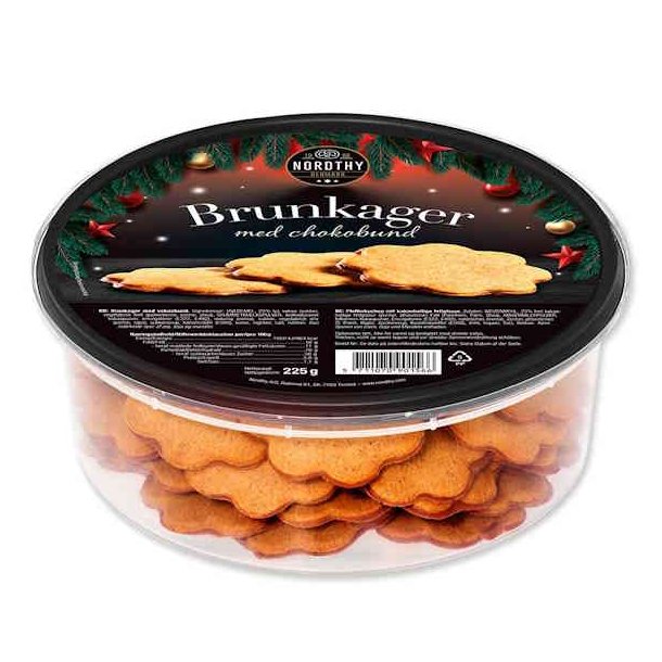 Nordthy Brunkager med Chokoladebund 225g