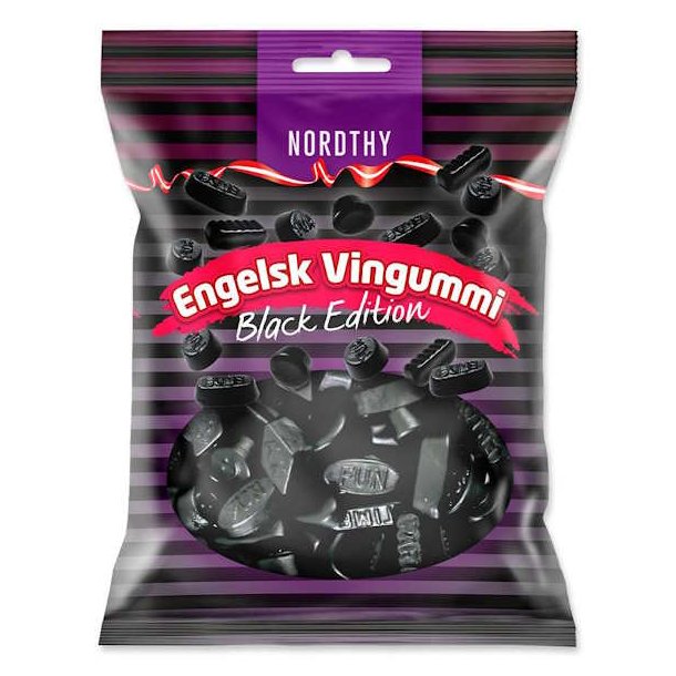 Nordthy Engelsk Vingummi Black Edition 300g