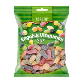Nordthy Engelsk Vingummi Sur 300g