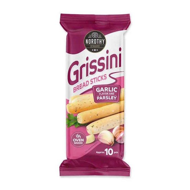 Nordthy Grissini Hvidlg og Persille 60 g