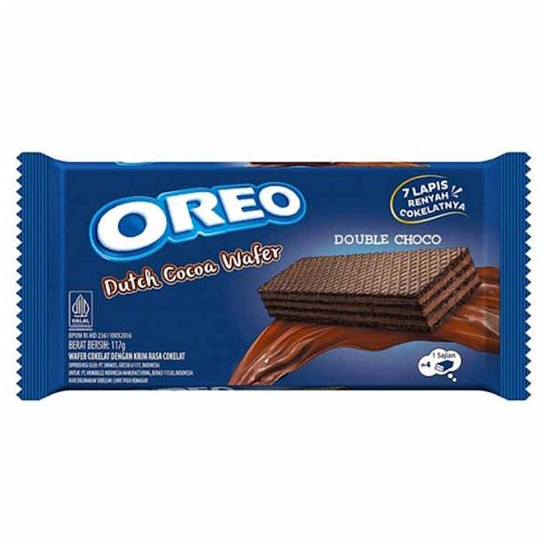 Oreo Dutch Cocoa Wafer Double Choco 117g