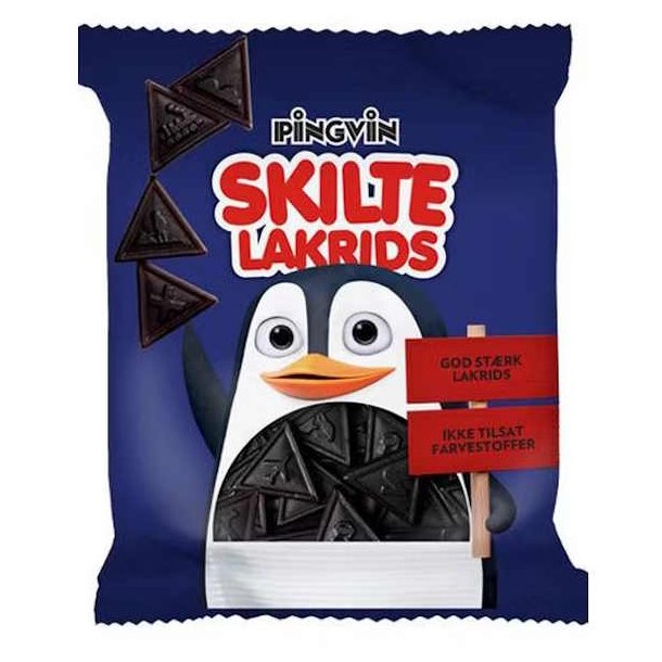 Pingvin Skilte Lakrids 110 g