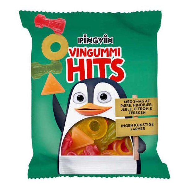 Pingvin Vingummi Hits 110 g
