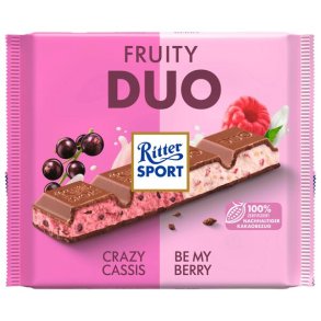 Ritter Sport Fruity DUO Crazy Cassis & Be My Berry 218g