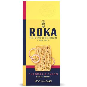 Roka Cheddar & Onion Kiks 70g