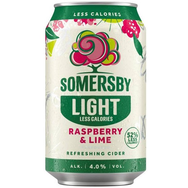 Somersby Raspberry &amp; Lime Light 0,33l + Pant