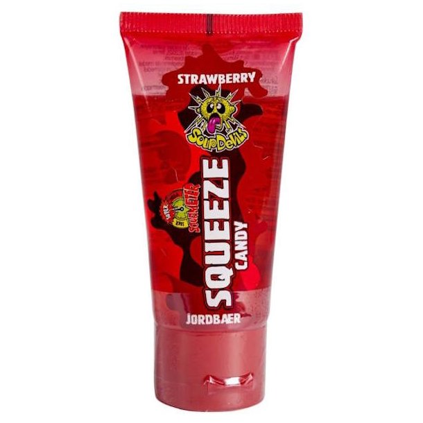Sour Devils Squeeze Candy Jordb�r 62ml