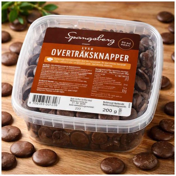 Spangsberg Lyse Overtr�ksknapper 200g