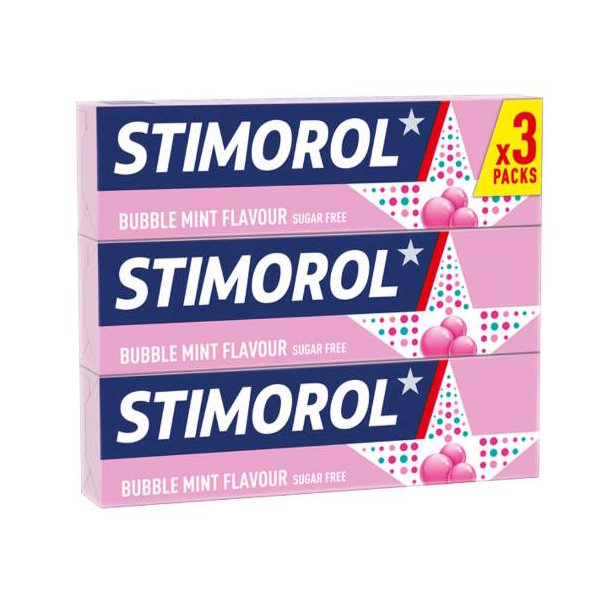 Stimorol Bubble Mint 3x14 g