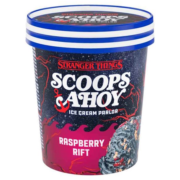 Stranger Things Ice Cream Raspberry Rift 464ml