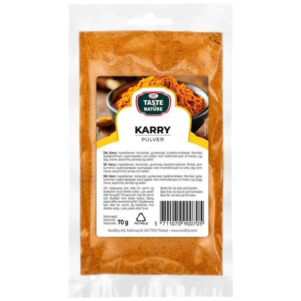 Taste of Nature Karry Pulver 70g