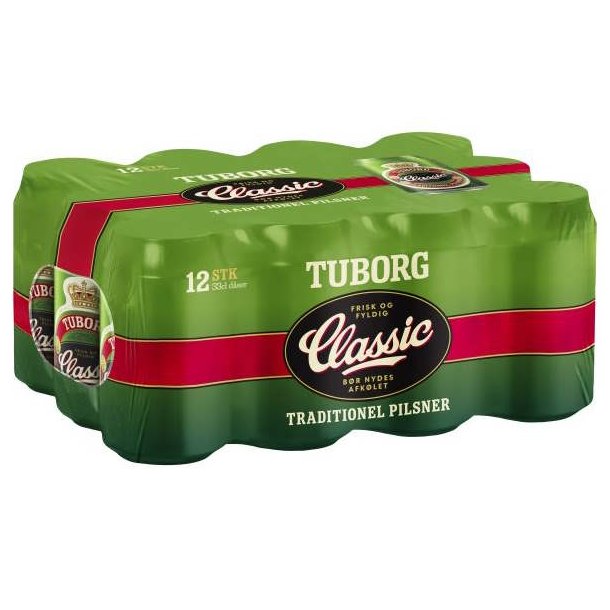 Tuborg Classic Shrink 12x0,33l + Pant
