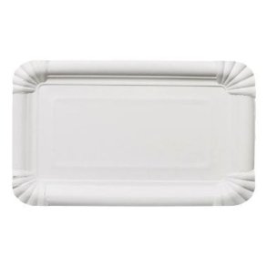 Verive Pap P�lsetallerken 20x13 cm Hvid 250 stk.