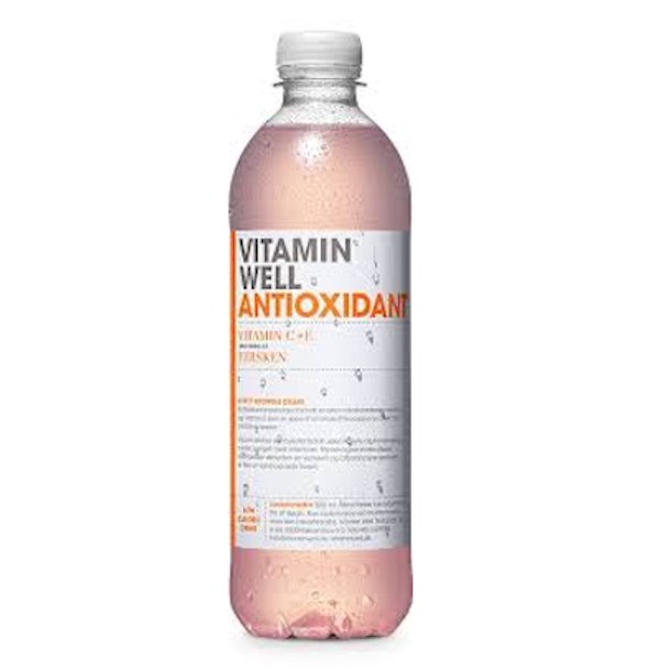 Vitamin Well Anti Oxidant Fersken 12x 0,5l