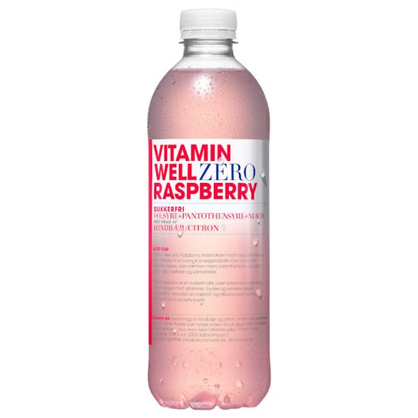Vitamin Well Zero Raspberry 0,5l + Pant