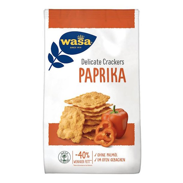 Wasa Delicate Crackers Paprika 150g