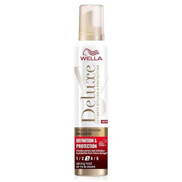 Wella Deluxe Style &amp; Restore Mousse Strong Hold 200ml