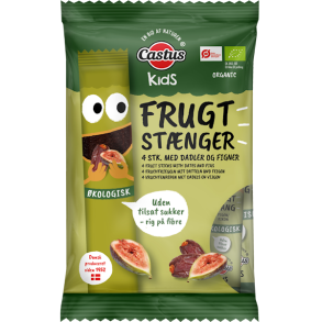 Castus �kologiske Frugtst�nger med Dadler & Figner 4x20g