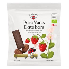 Castus Pure Minis Date Bars Jordb�r �kologisk 7 stk.