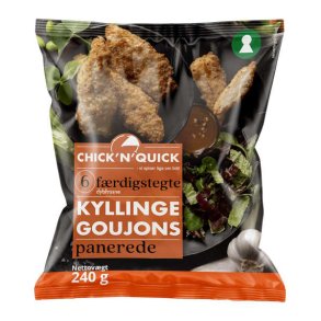 Chick N Quick F�rdigstegte Kyllinge Goujons Panerede 240g