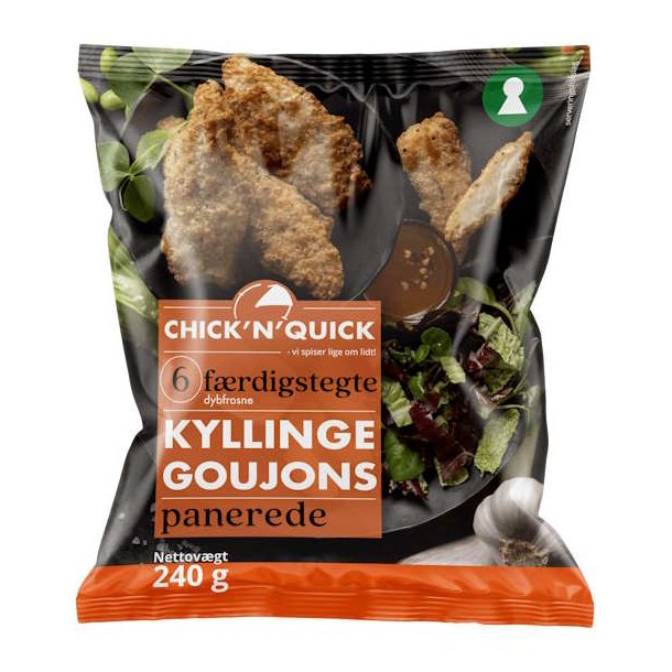 Chick N Quick F�rdigstegte Kyllinge Goujons Panerede 240g