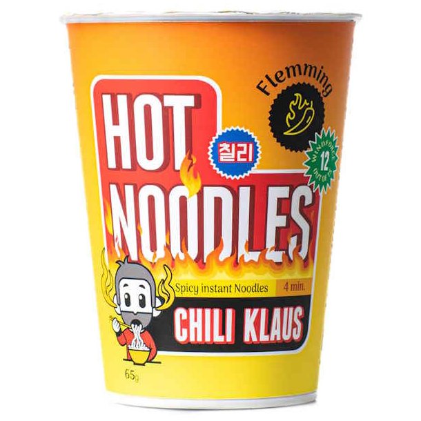 Chili Klaus Hot Noodles Flemming Vindstyrke 12 65 g