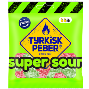 Fazer Tyrkisk Peber Super Sour 80g
