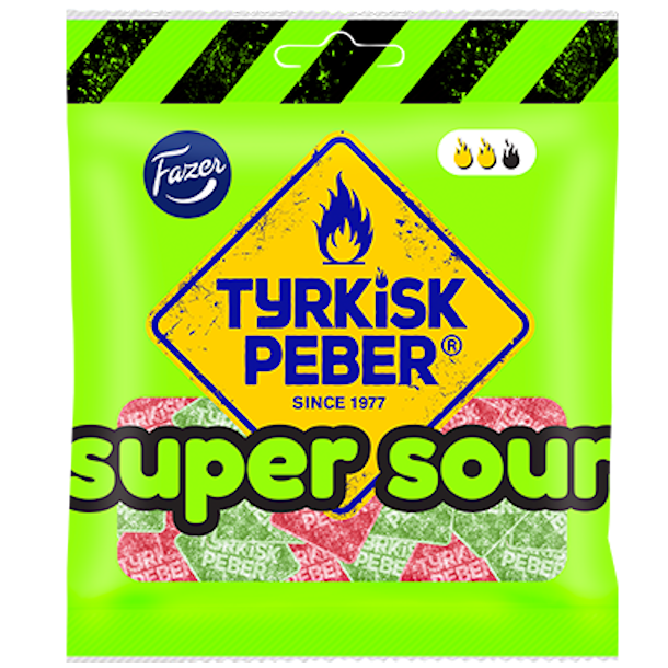 Fazer Tyrkisk Peber Super Sour 80g