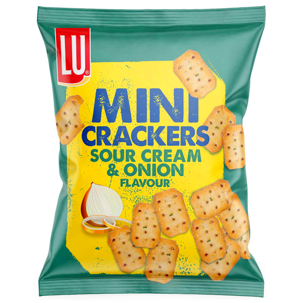 Lu Mini Crackers Sour Cream &amp; Onion 77,5g