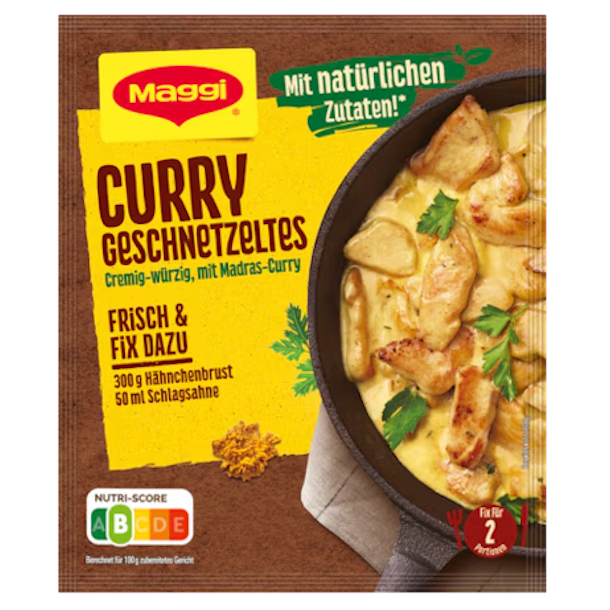 Maggi Fix Curry Geschnetzeltes