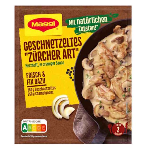 Maggi Fix Geschnetzeltes Z�richer Art